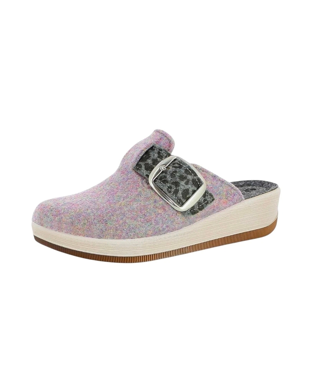 Inblu GC40, Pantofole Donna Con Fibbia Regolabile Animalier - Glicine, Blu