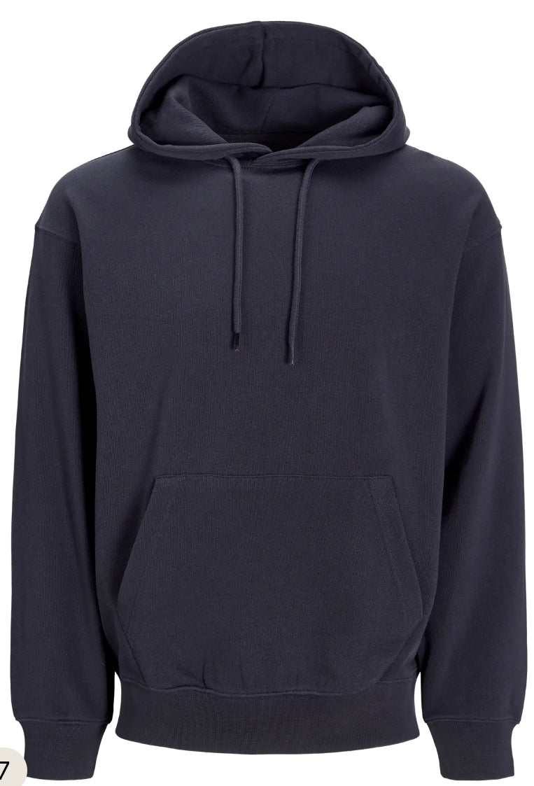 Jack&Jones JJECHARGE SWEAT HOOD NOOS, Felpa Garzata Uomo - Nero, Beige, Blu