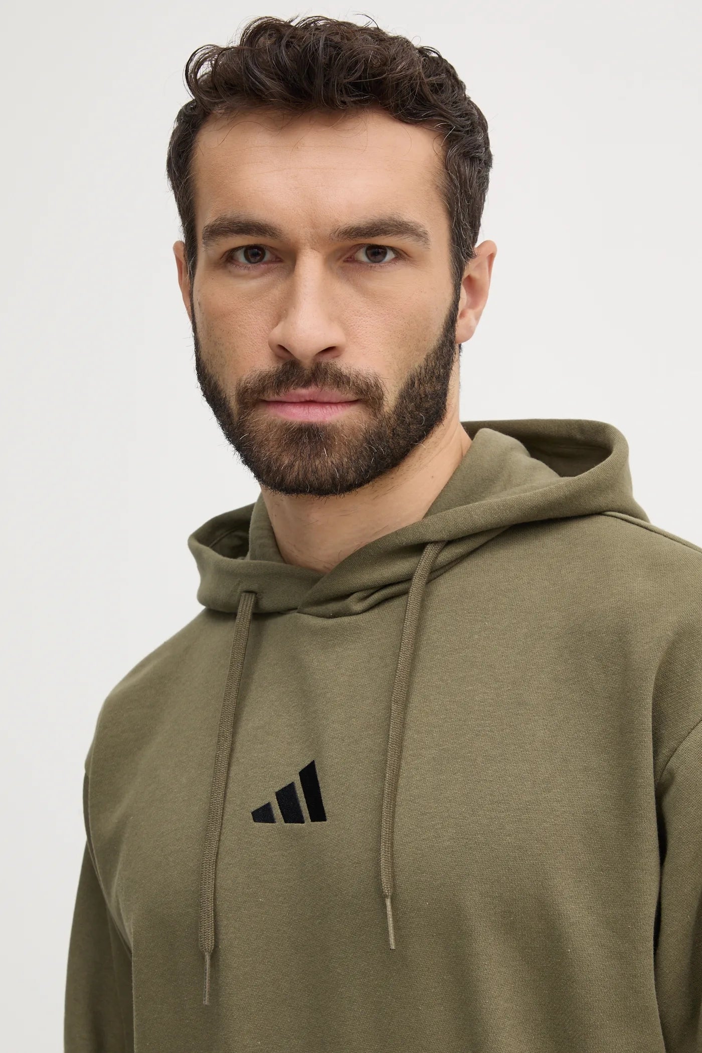 Adidas Feelcozy, Felpa Con Cappuccio Uomo - Nero, Verde, Blu
