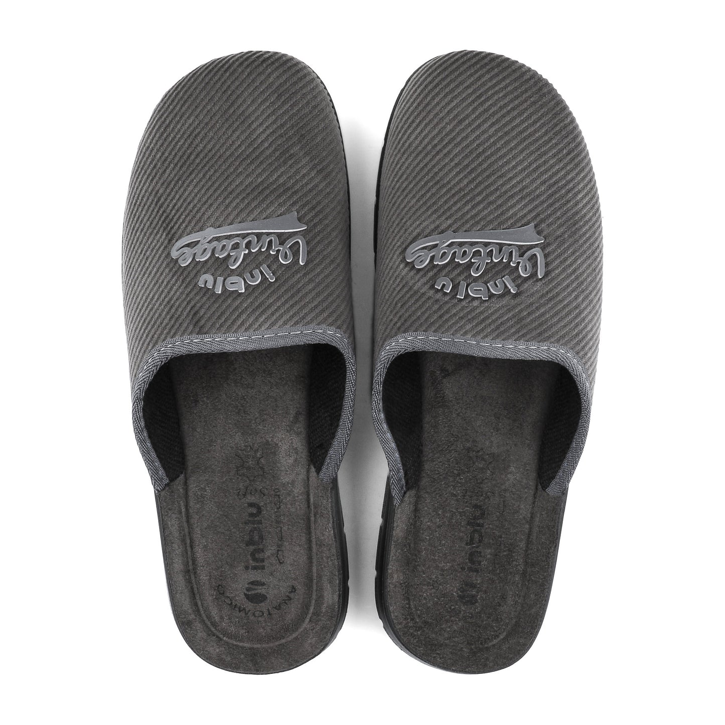 Inblu BG60, Pantofole Uomo Vintage - Grigio