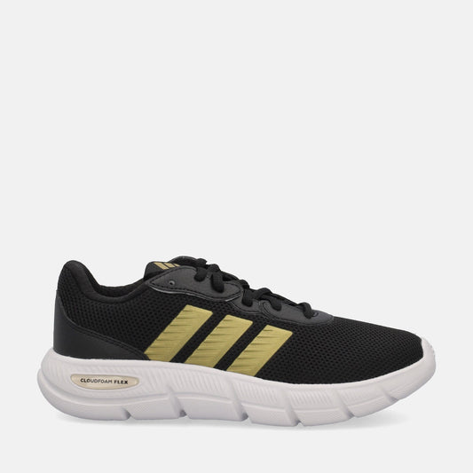 Adidas Cloudfoam Flex, Scarpe Da Ginnastica Donna - Nero/Oro