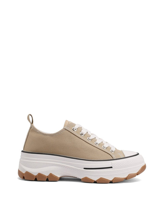 QUEEN HELENA XZ003, Sneaker Donna Chunky In Tela - Bianco, Beige, Blu