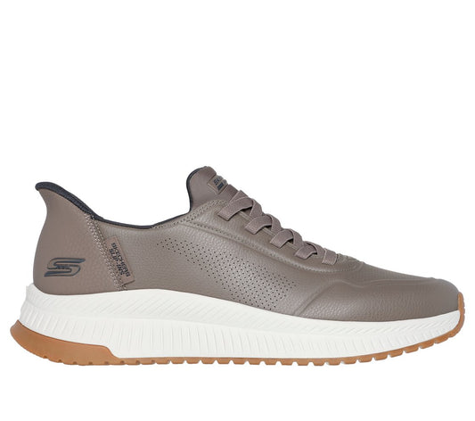 Skechers Bobs Squad 4 Direct Step 118424, Fitness Uomo Slip Ins - Taupe