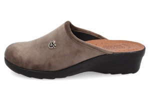 FlyFlot Narbolia L7 X67 PE, Pantofola Donna in Velluto - Bordo, Nero, Rovere, Blu