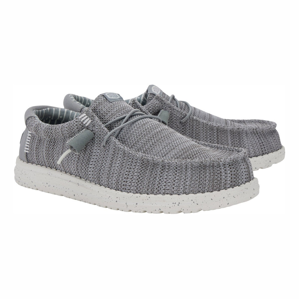HEY DUDE Wally Stretch Sox - Navy, Grigio/Blu, Grigio/Bianco