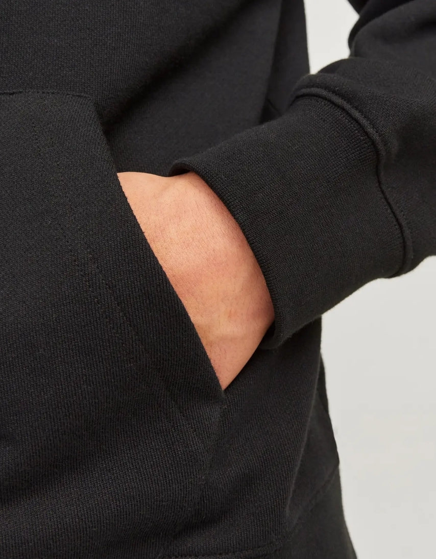 Jack&Jones JJECHARGE SWEAT HOOD NOOS, Felpa Garzata Uomo - Nero, Beige, Blu