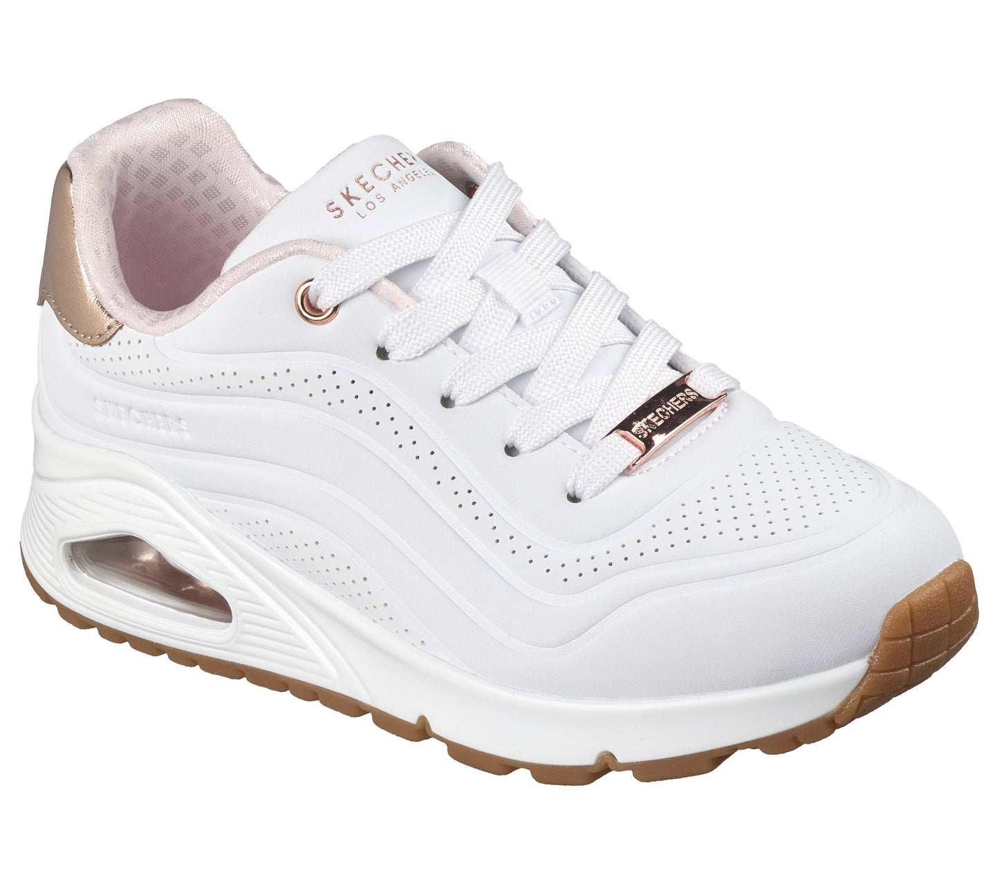 Skechers 310286 Uno Gen1 Wave, Fitness Donna - Bianco, Nero