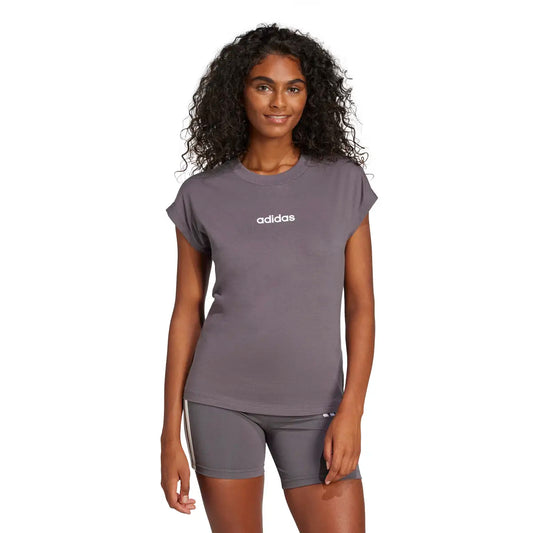 Adidas Essentials, T-Shirt Donna Slim - Grigio