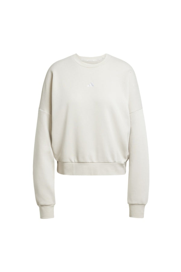 Adidas Essentials, Felpa Donna - Beige, Nero