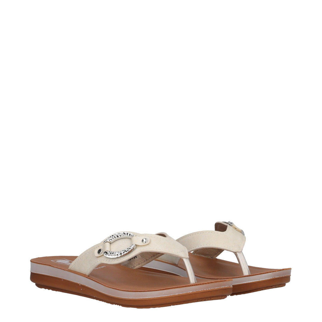 Inblu ZO19, Infradito Donna - Nero, Bianco, Bronzo