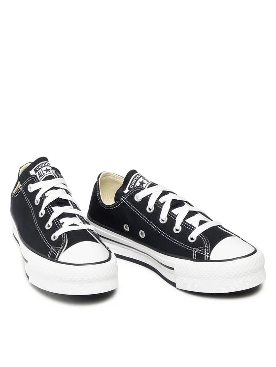 Converse Ctas Eva Lift Ox, Sneaker In Tela - Bianco, Nero