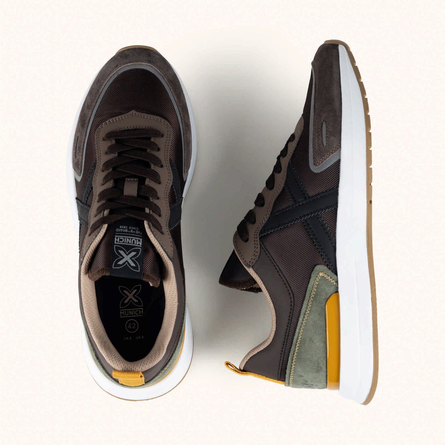 Munich Speed, Sneaker Uomo - Verde, Marrone