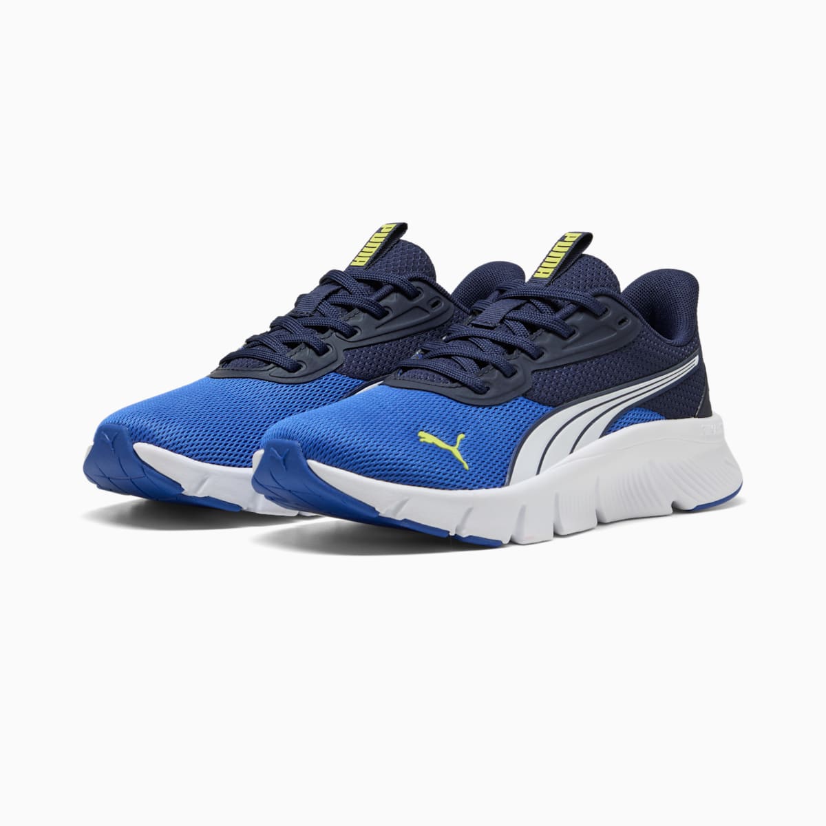 Puma FlexFocus, Scarpe Da Ginnastica Ragazzo - Blu/Azzurro, Blu/Lime
