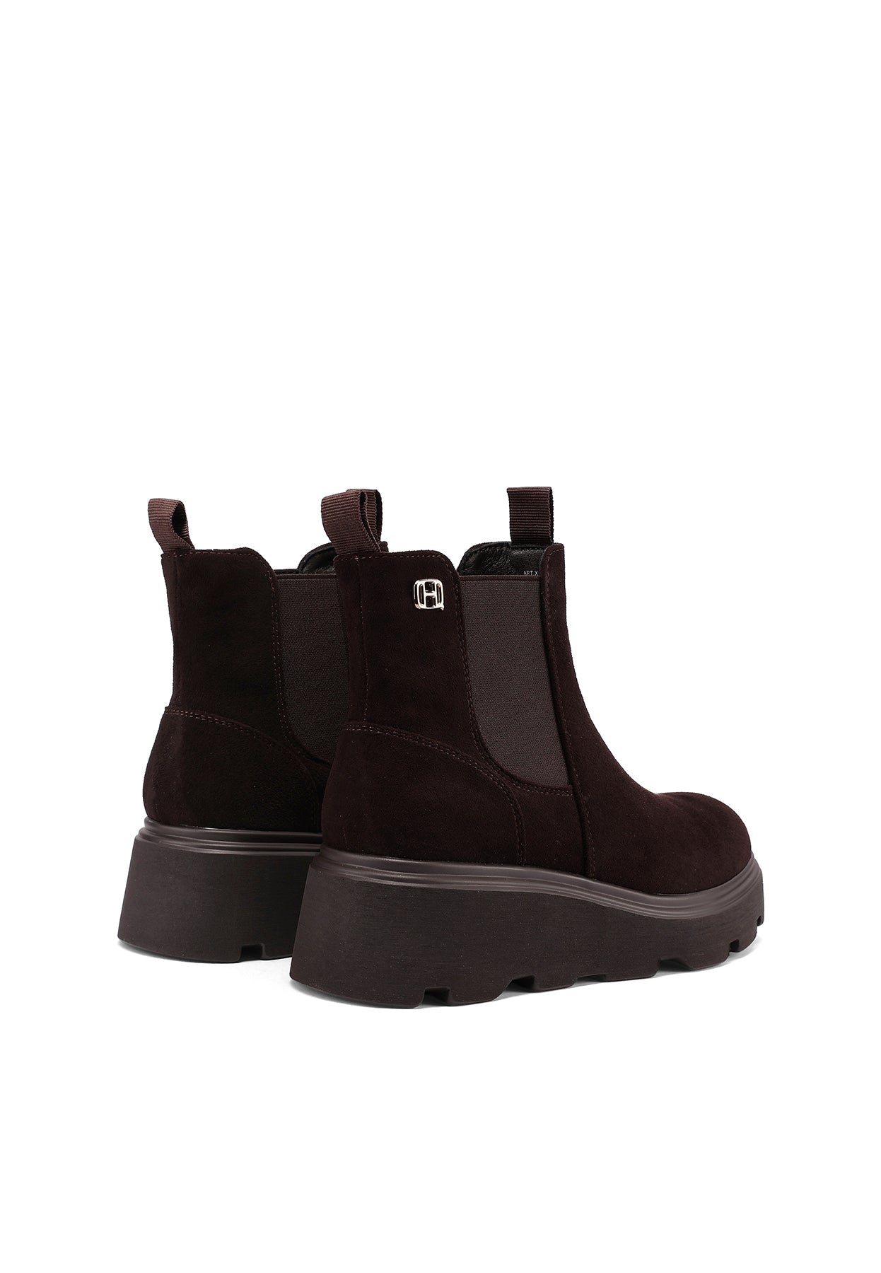 QUEEN HELENA X35-90, Stivaletti Chelsea Donna Platform - Nero, Khaki, Marrone