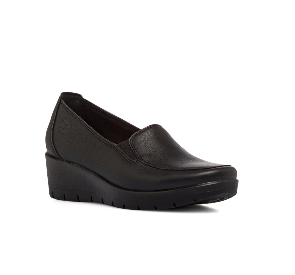 FlyFlot Teana 18 Z31 2X, Mocassino Donna Con Zeppa - Nero