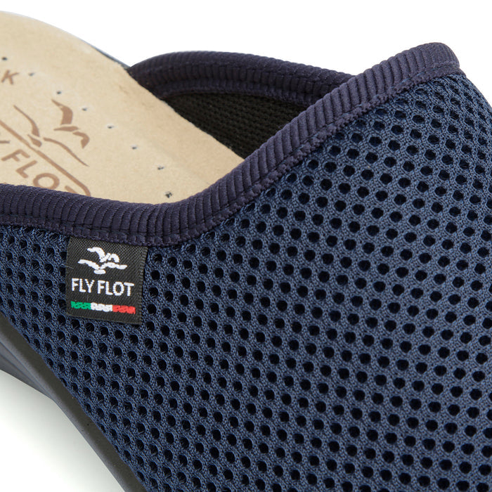 FlyFlot T5 368 FE, Ciabatta Da Donna in Rete Elastica - Blu, Nero