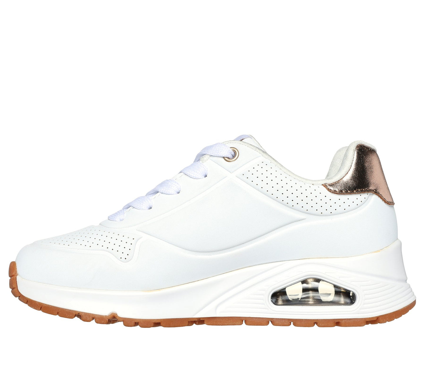 Skechers 310545 Uno Gen1 Shimmer Away, Fitness Donna - Nero, Bianco